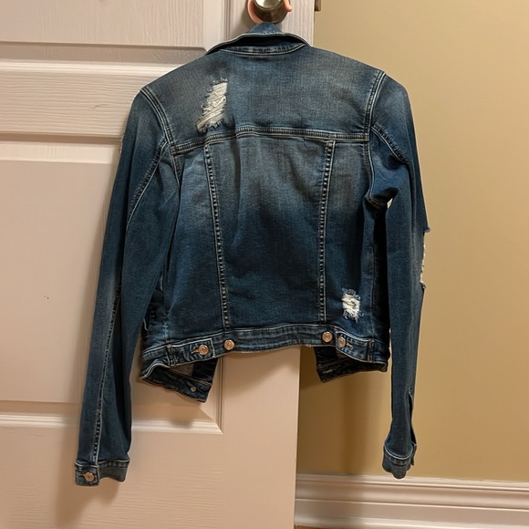 GUESS Ripped Denim Jacket - Picture 2 of 3
